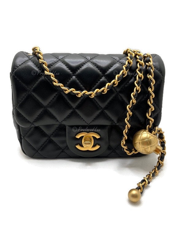 Túi Chanel 23C Classic Mini Square Flap Bag trắng LGHW best quality