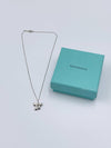 Sold-Tiffany & Co Sterling Silver 925 Bow Pendant Necklace