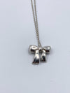 Sold-Tiffany & Co Sterling Silver 925 Bow Pendant Necklace