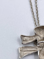 Sold-Tiffany & Co Sterling Silver 925 Bow Pendant Necklace