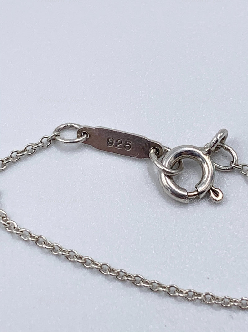 Tiffany & Co Sterling Silver 925 Bow Pendant Necklace - Preowned