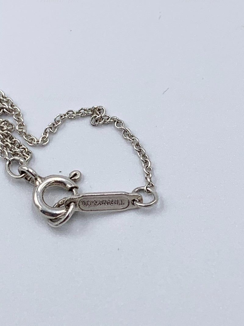 Sold-Tiffany & Co Sterling Silver 925 Bow Pendant Necklace