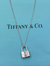 Sold-Tiffany & Co 925 Silver 1837 Lock with Necklace
