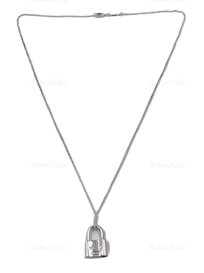 Sold-Tiffany & Co 925 Silver 1837 Lock with Necklace