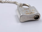 Sold-Tiffany & Co 925 Silver 1837 Lock with Necklace