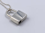 Sold-Tiffany & Co 925 Silver 1837 Lock with Necklace