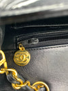 CHANEL Black Patent Leather Medium Diana Flap Crossbody Bag Gold hardware