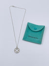 Sold-Tiffany & Co 925 Silver Atlas Collection Medallion Pendant Necklace