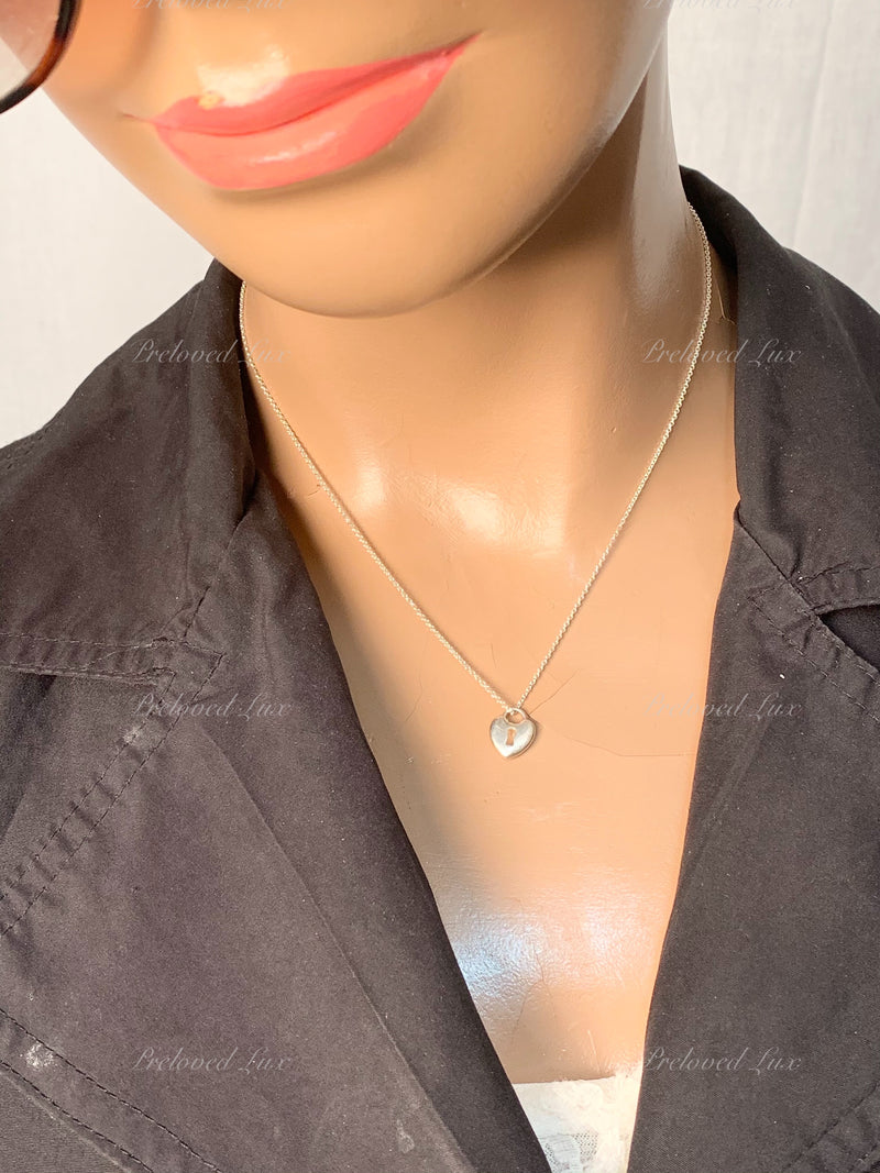 Tiffany & Co 925 Silver Lock Necklace