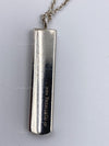 Sold-Tiffany & Co 925 Silver 1837 Bar Pendant with Necklace