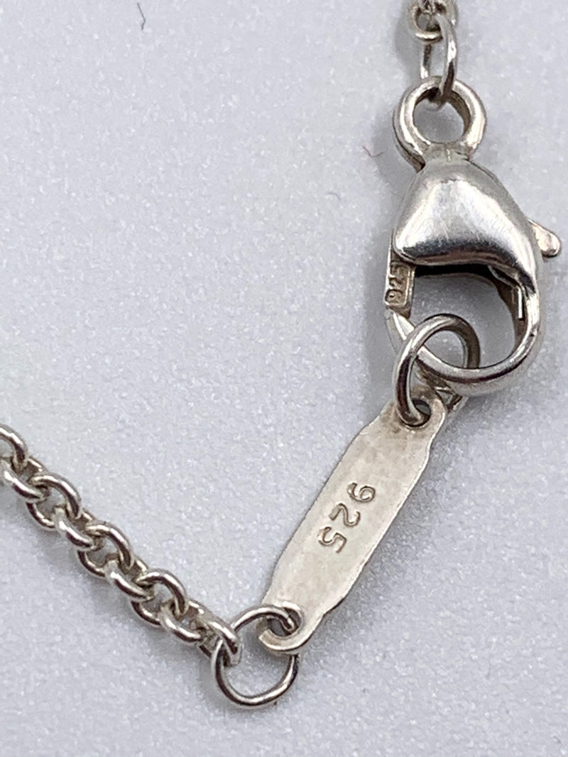 Sold-Tiffany & Co 925 Silver 1837 Bar Pendant with Necklace