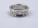 Sold-Tiffany & Co 925 Silver 1837 Ring Size 6
