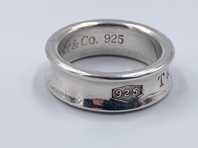 Sold-Tiffany & Co 925 Silver 1837 Ring Size 6