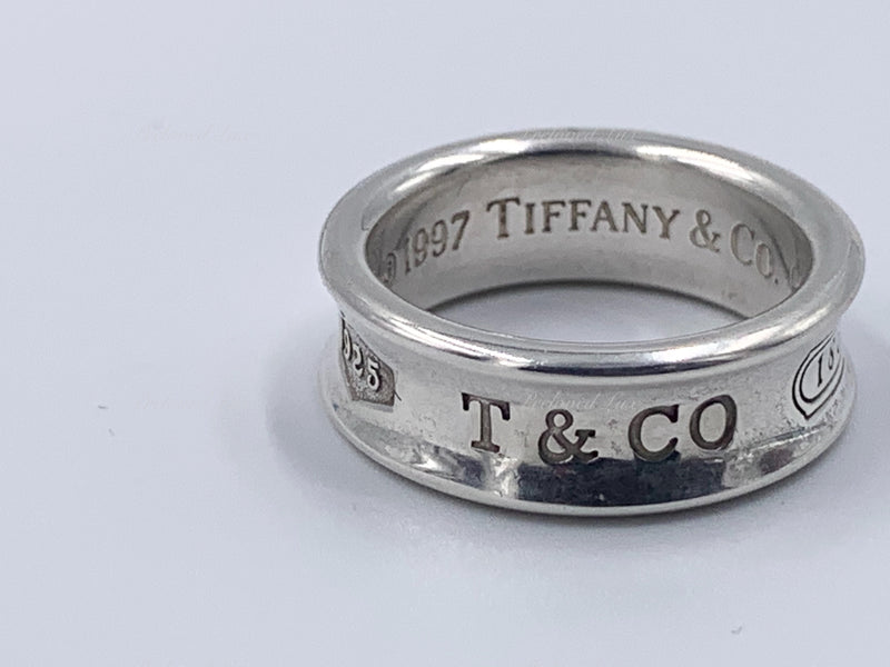 Sold-Tiffany & Co 925 Silver 1837 Ring Size 6
