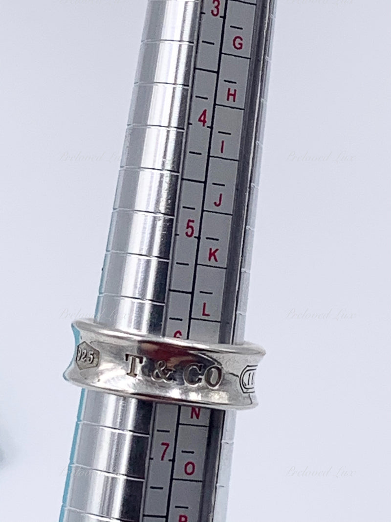 Sold-Tiffany & Co 925 Silver 1837 Ring Size 6
