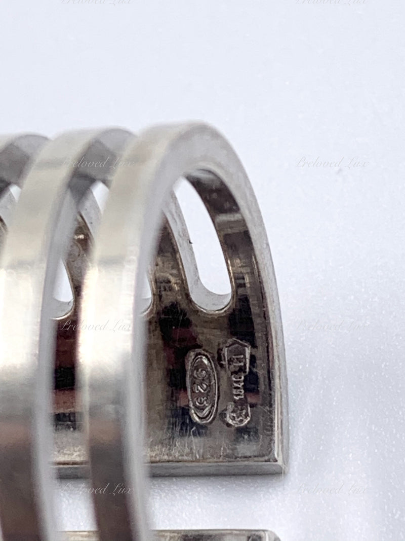 Sold-Gucci 925 Silver Ring Size 5