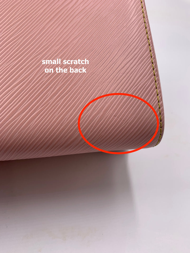 LOUIS VUITTON Epi Twist MM Pink Shoulder Bag Crossbody Bag