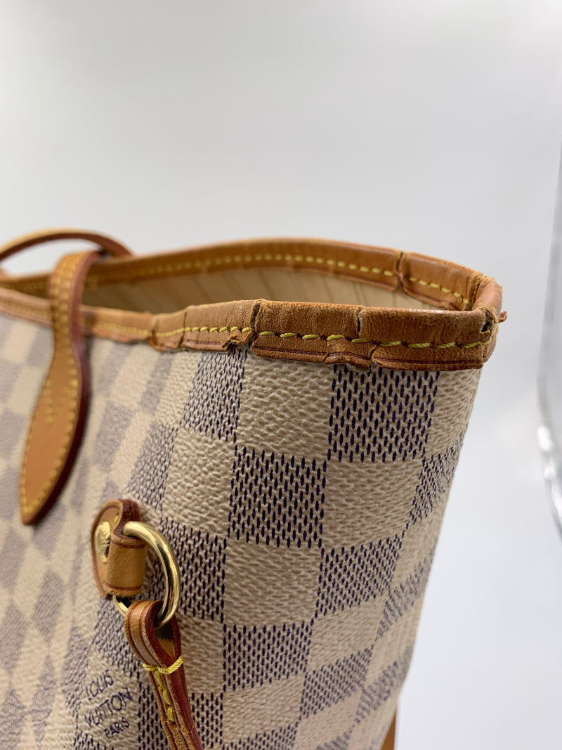 Louis Vuitton Damier Azur Neverfull MM For Sale at 1stDibs