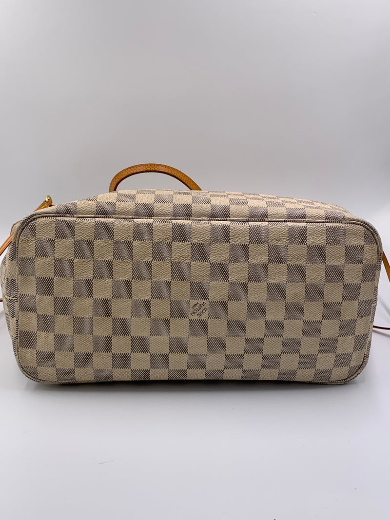 Louis Vuitton neverfull damier azur MM 2019 – My Girlfriend's Wardrobe LLC