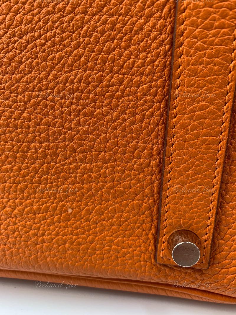 Pre-owned Hermes Birkin 35 Orange H Clemence Gold Hardware – Madison Avenue  Couture