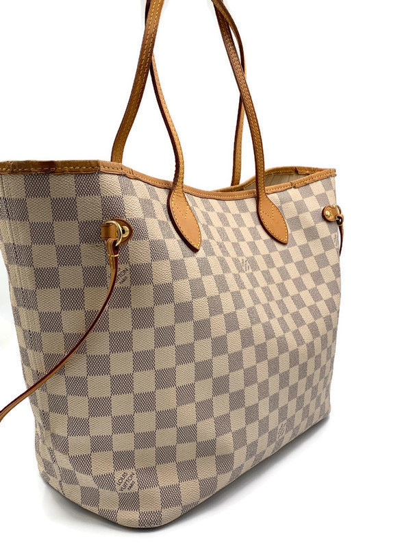 PRELOVED Louis Vuitton Damier Azur Neverfull MM Tote (Pink Interior) S –  KimmieBBags LLC