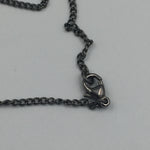 Sold-CHANEL CC black/dark grey Necklace