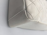 Sold-CHANEL Caviar Quilted Petite Shopping Tote White PST