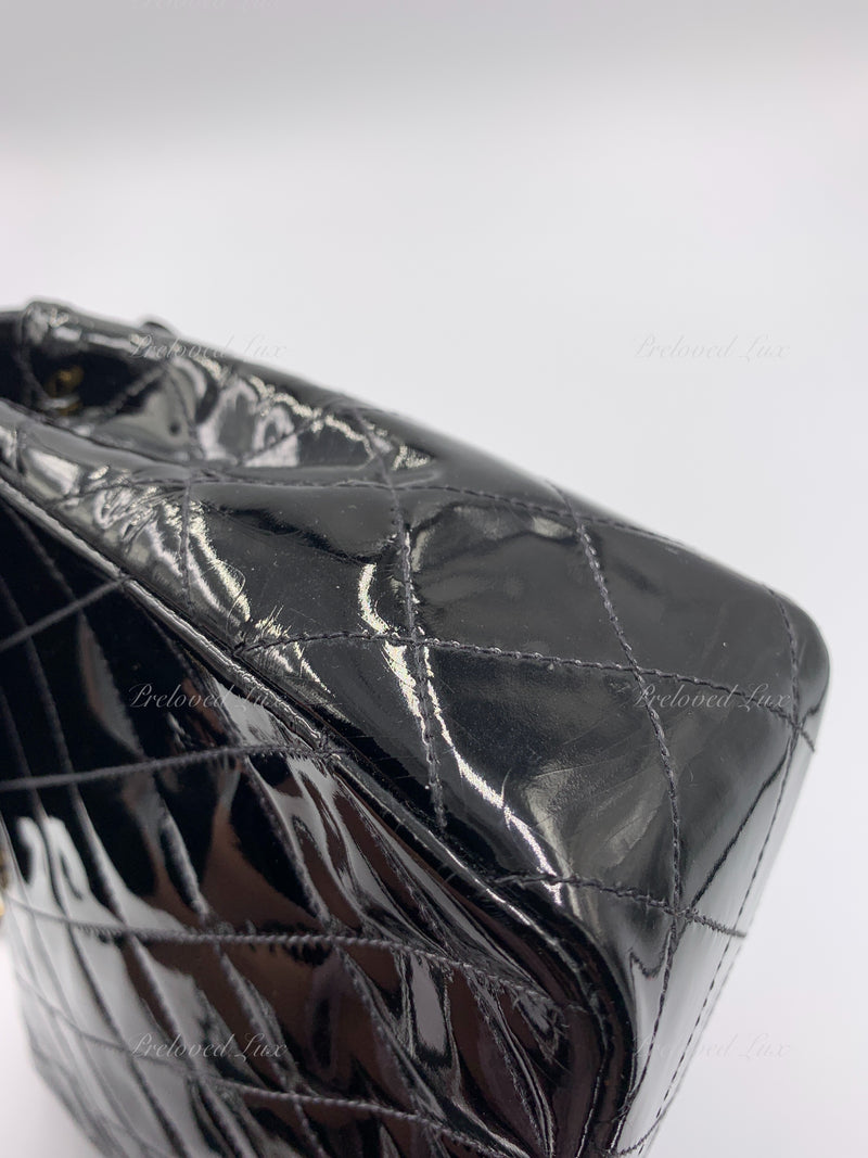 Patent leather sales chanel bag