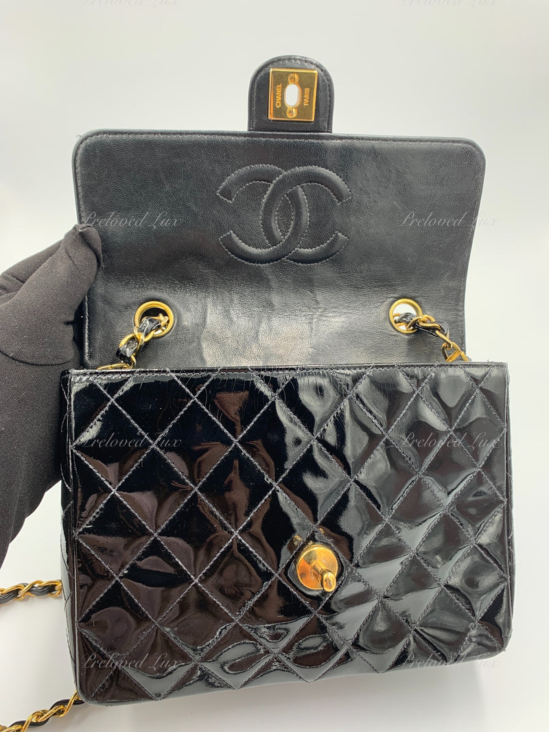 SOLD* CHANEL Mini Square Brown lambskin with 24k Gold plated hardware. –  Lux Lovers Melbourne