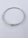 Tiffany & Co Silver 925 Elsa Peretti Double Open Heart Bangle Bracelet