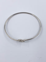 Tiffany & Co Silver 925 Elsa Peretti Double Open Heart Bangle Bracelet
