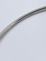 Tiffany & Co Silver 925 Elsa Peretti Double Open Heart Bangle Bracelet