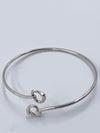 Sold-Tiffany & Co Silver 925 Elsa Peretti Double Open Heart Bangle Bracelet