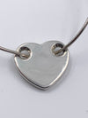 Tiffany & Co 925 Silver Full Heart Pendant Necklace