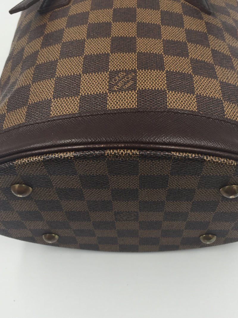 Louis Vuitton Damier Ebene Marais Bucket Brown Cloth ref.168345