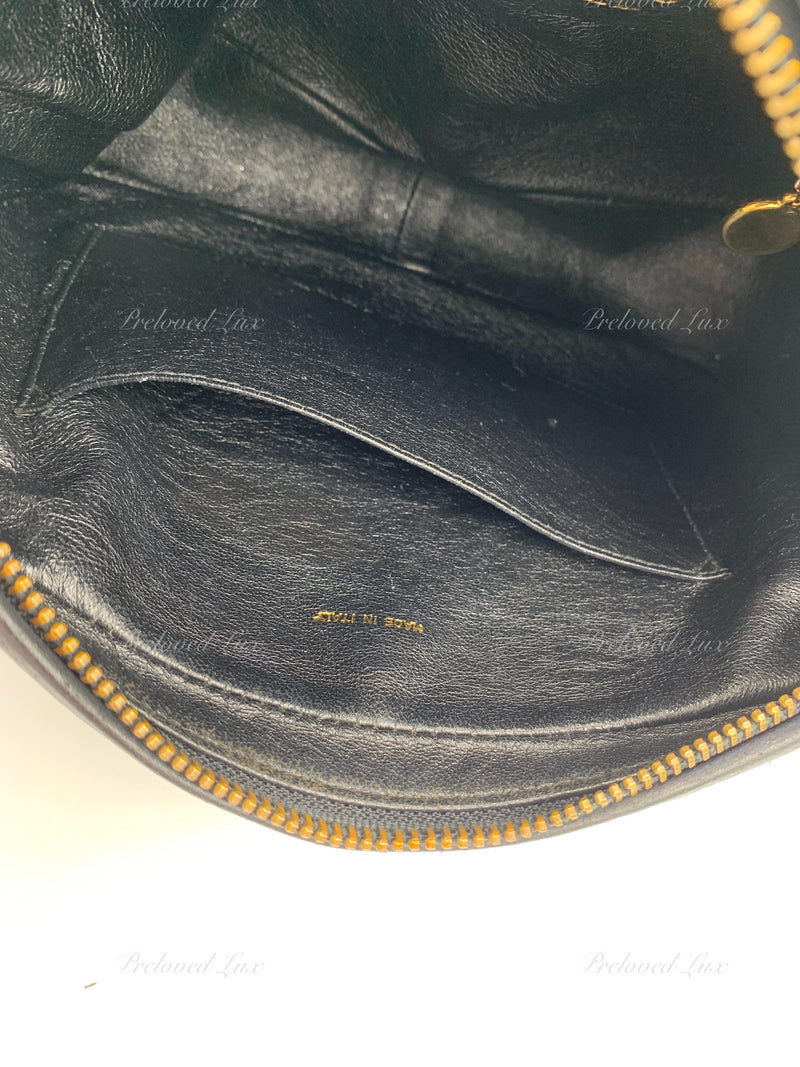 CHANEL Lambskin Black Camera Bag with Tassel