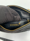 CHANEL Lambskin Black Camera Bag with Tassel