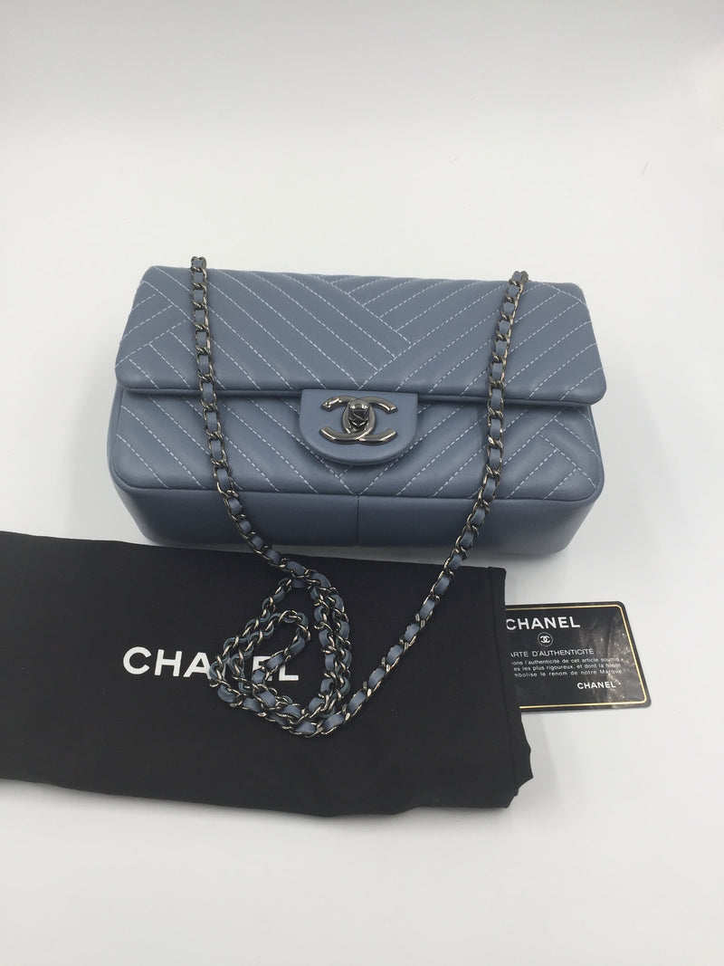 Chanel Neon Blue Quilted Lambskin Mini Rectangular Classic Single Flap Bag Silver  Hardware, 2021 Available For Immediate Sale At Sotheby's