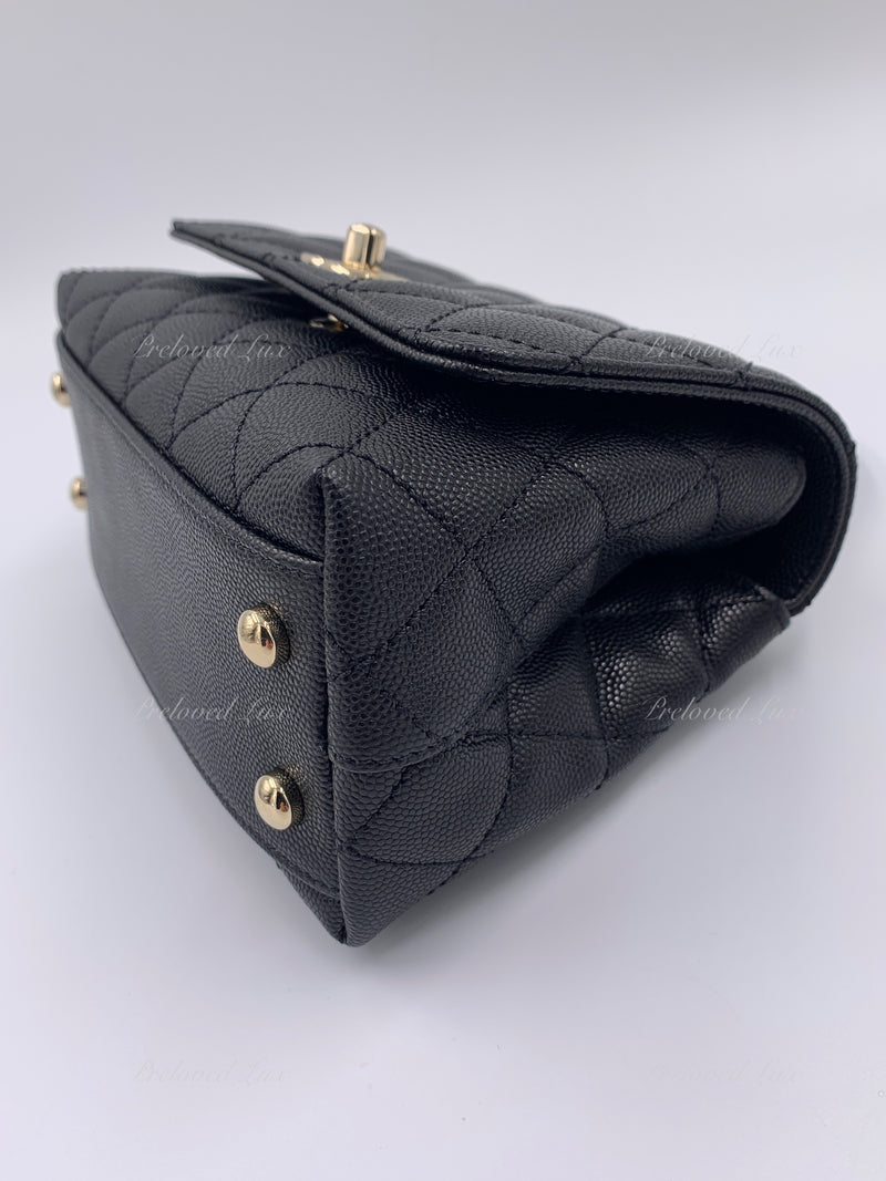 Chanel Black Mini Coco Handle Bag