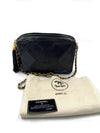 CHANEL Lambskin Black Vintage Camera Bag with Tassel