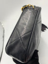 CHANEL Lambskin Black Vintage Camera Bag with Tassel