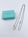 Sold-Tiffany & Co 925 Silver Return to Tiffany Heart Tag Necklace