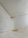 Sold-CHANEL Vintage Lambskin Double Chain Flap Bag Medium Size white/gold