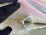 Sold-CHANEL Vintage Lambskin Double Chain Flap Bag Medium Size white/gold