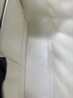 Sold-CHANEL Vintage Lambskin Double Chain Flap Bag Medium Size white/gold