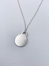 Tiffany & Co 925 Silver Return to Tiffany Round Pendant Necklace