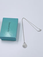 Tiffany & Co 925 Silver Return to Tiffany Round Pendant Necklace