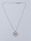Tiffany & Co 925 Silver Elsa Peretti Quadrifoglio Clover Pendant Necklace