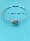 Tiffany & Co Paloma Picasso Silver 925 Daisy Flower Bangle Bracelet