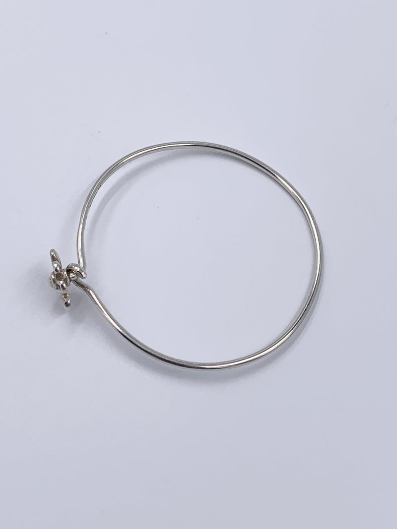 Tiffany & Co Paloma Picasso Silver 925 Daisy Flower Bangle Bracelet